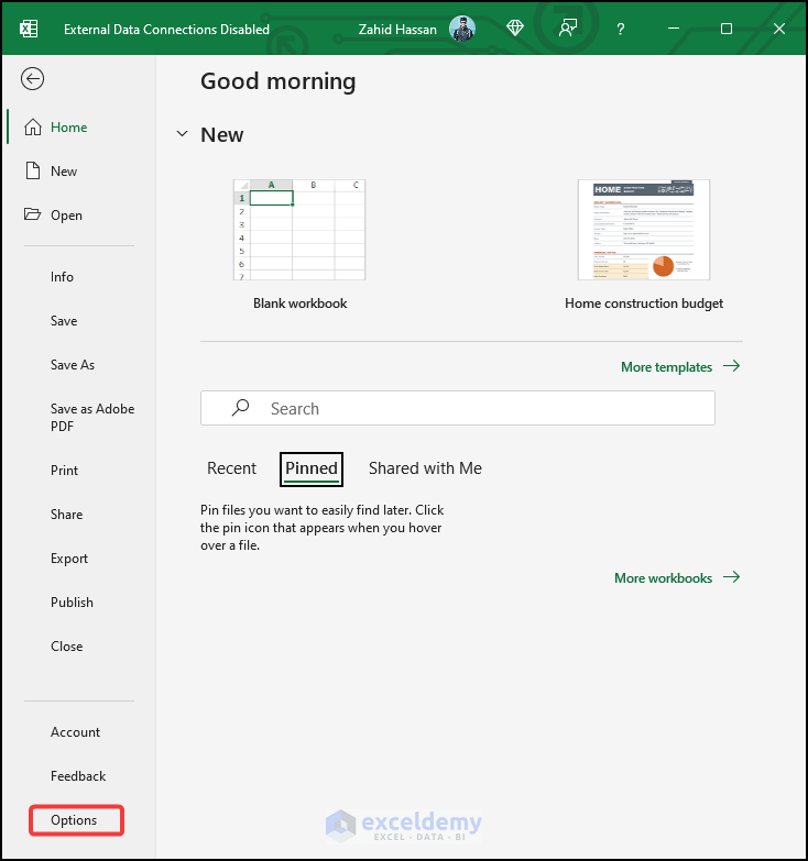 External Data Connections Have Been Disabled in Excel 2 Solutions