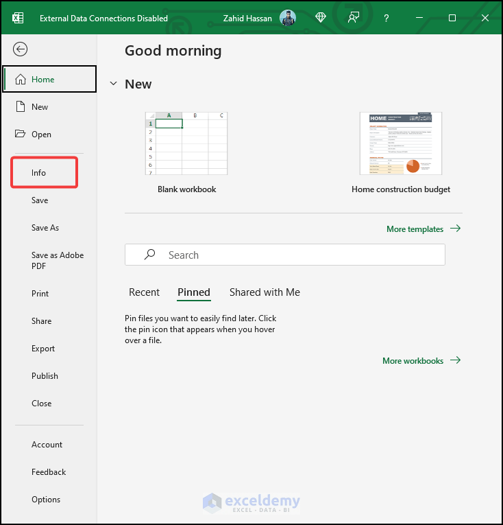 External Data Connections Have Been Disabled in Excel 2 Solutions
