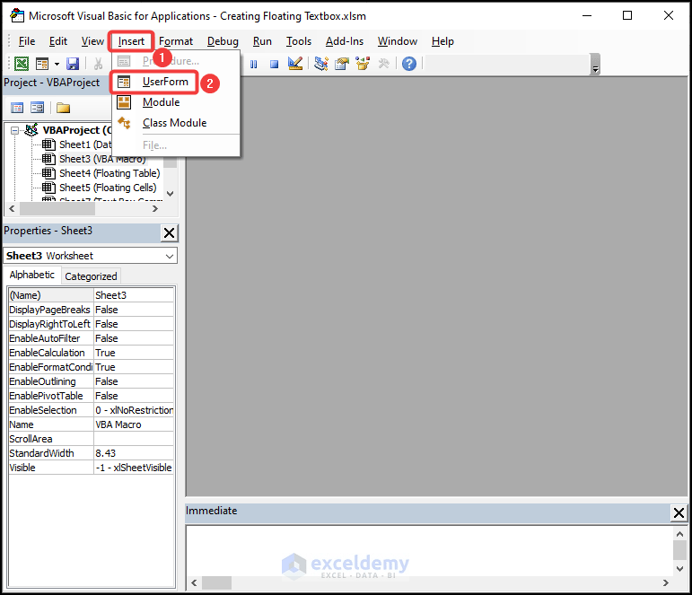 How to Create Floating Text Box in Excel 2 Easy Methods