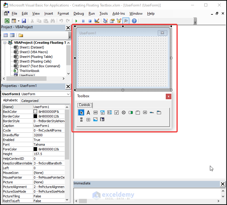 How to Create Floating Text Box in Excel 2 Easy Methods