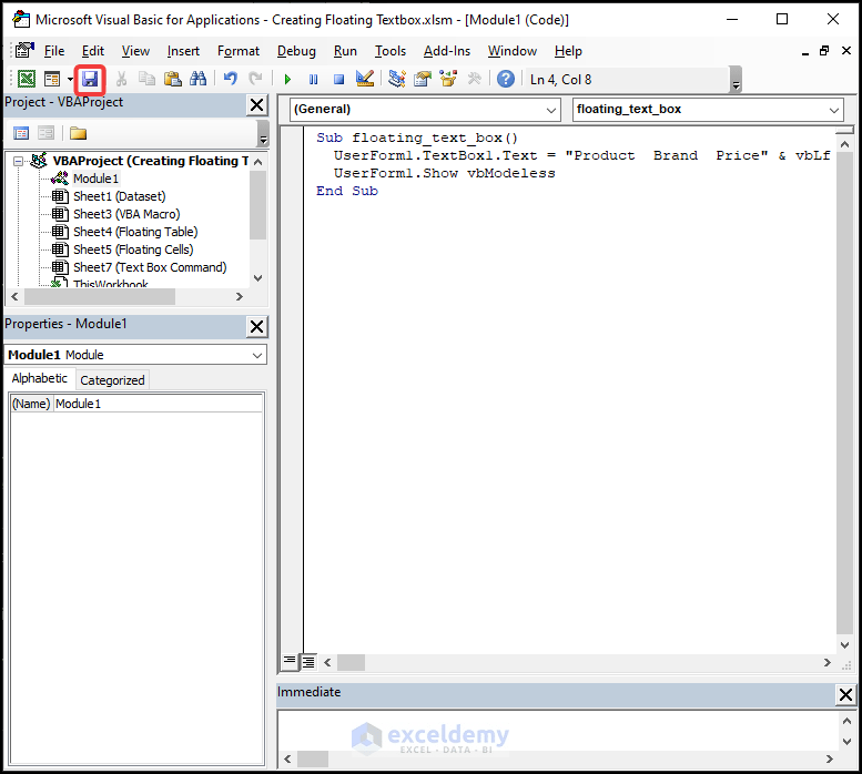 How to Create Floating Text Box in Excel 2 Easy Methods