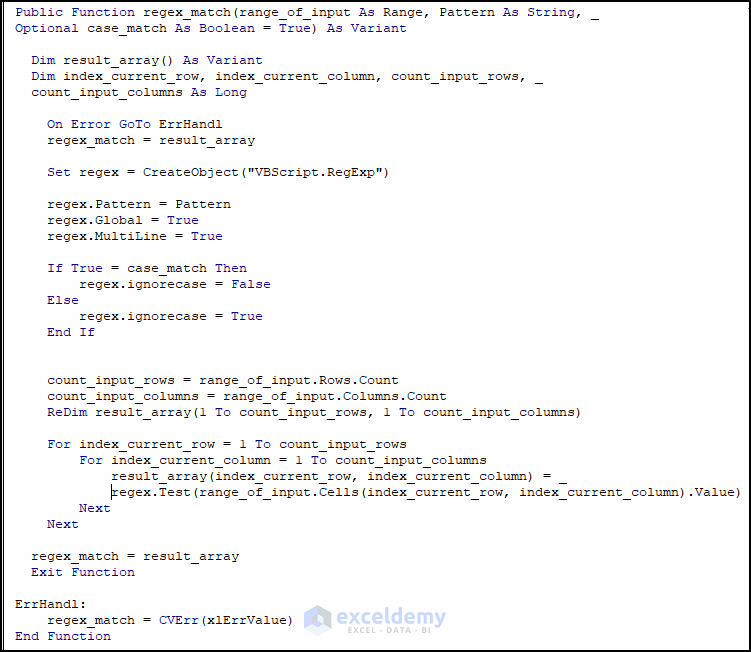 How to Filter Using RegEx in Excel (with Simple Steps)