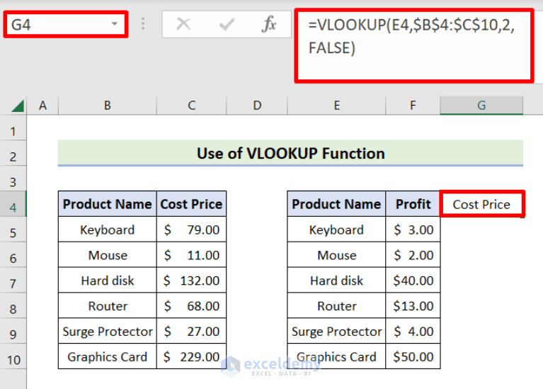 How to Create Union of Two Tables in Excel (6 Simple Methods)