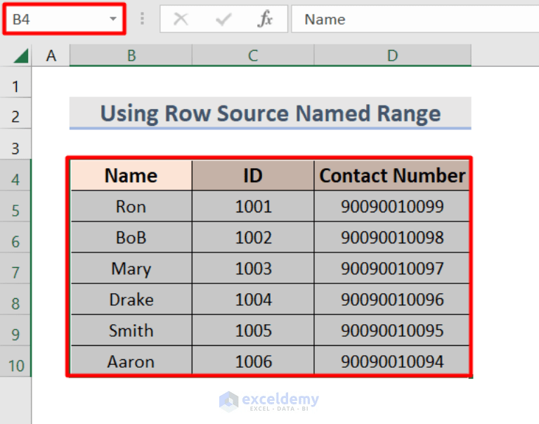 How to Get Excel VBA Combobox with RowSource Named Range