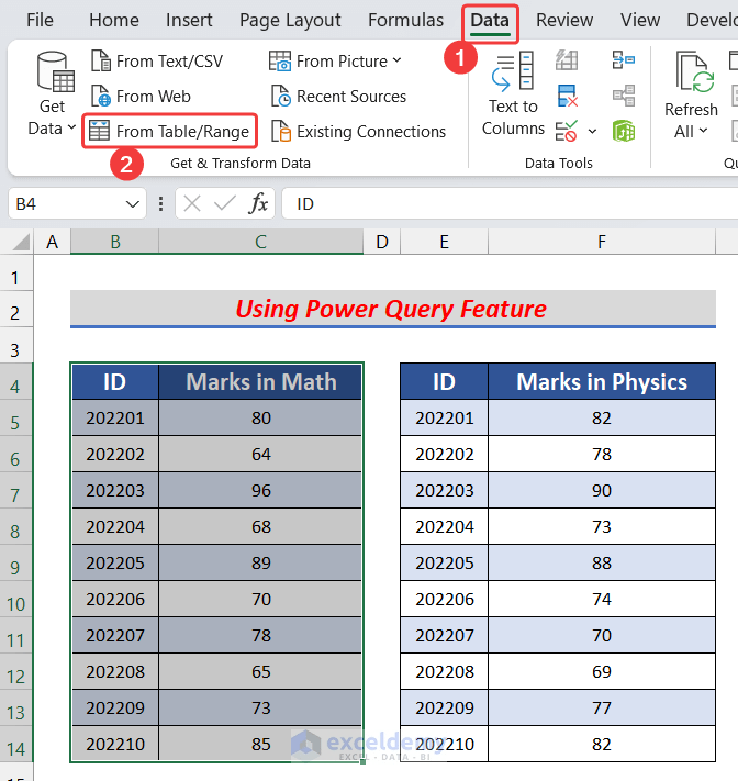 How To Inner Join Tables In Excel