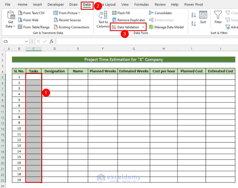 How to Create a Project Time Estimation Sheet in Excel