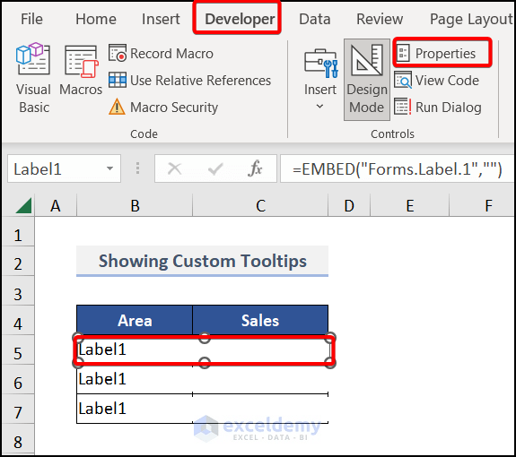 How to Create a Tooltip in an Excel Chart (Easy Steps)