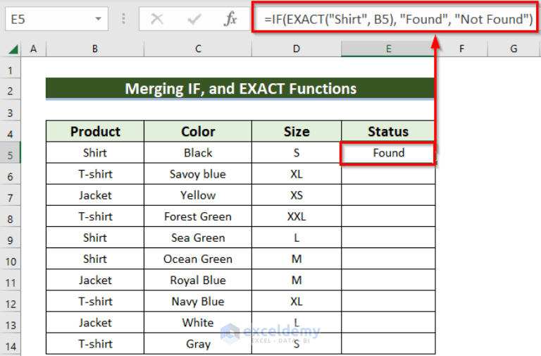How to Use IFTHEN Statements with Text in Excel (7 Examples)