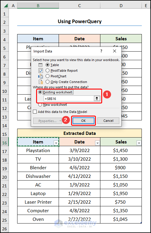 How to Pull Data from a Date Range in Excel 7 Ways