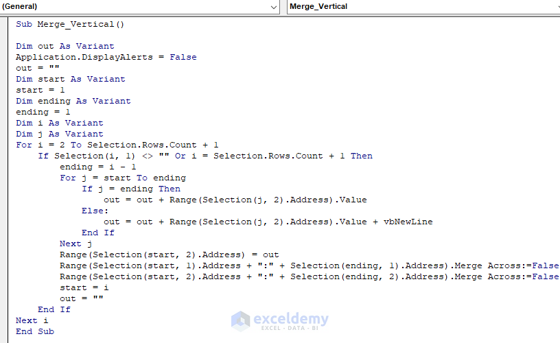 How to Merge Vertical Cells in Excel (6 Easy Ways) ExcelDemy