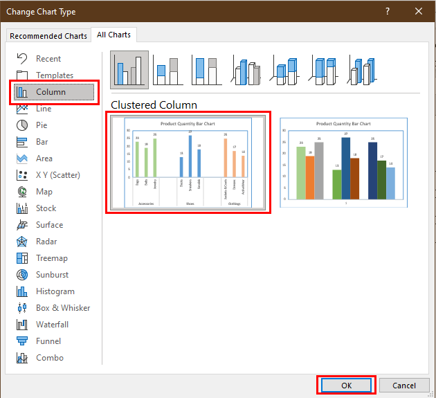 How to Create Bar Chart with Multiple Categories in Excel