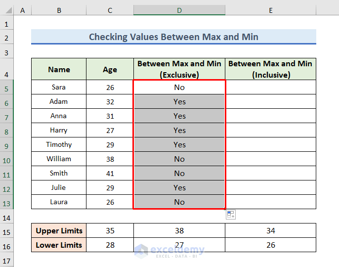 Excel IF Statement Between Two Numbers 4 Ideal Examples