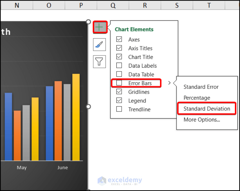 How to Add Standard Deviation Error Bars in Excel ExcelDemy
