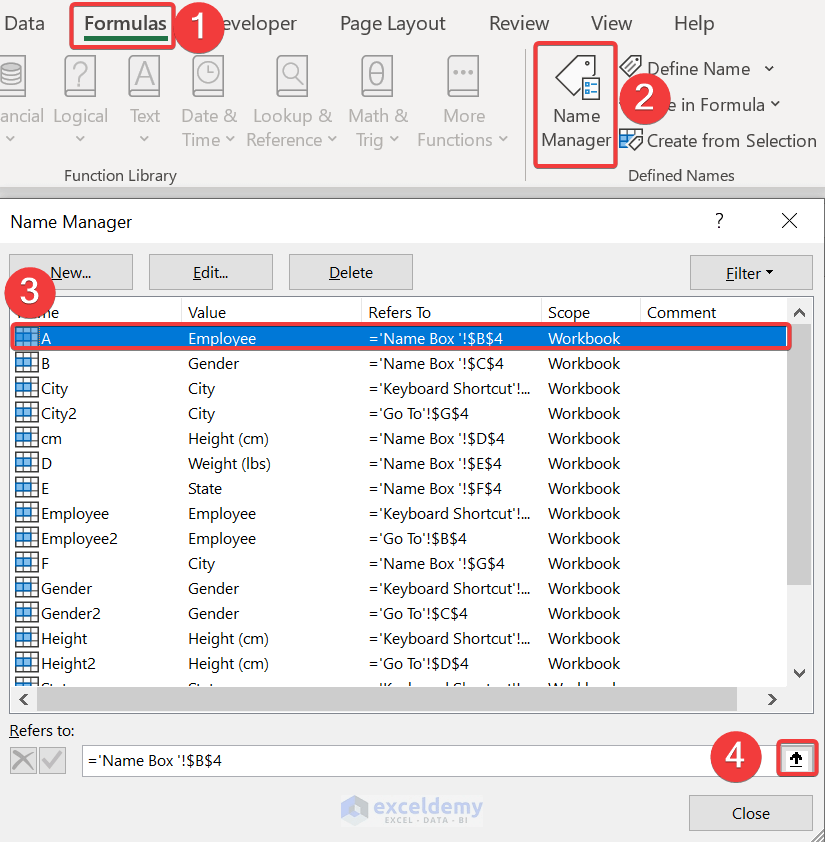 How to Find a Named Range in Excel (4 Easy Ways) ExcelDemy