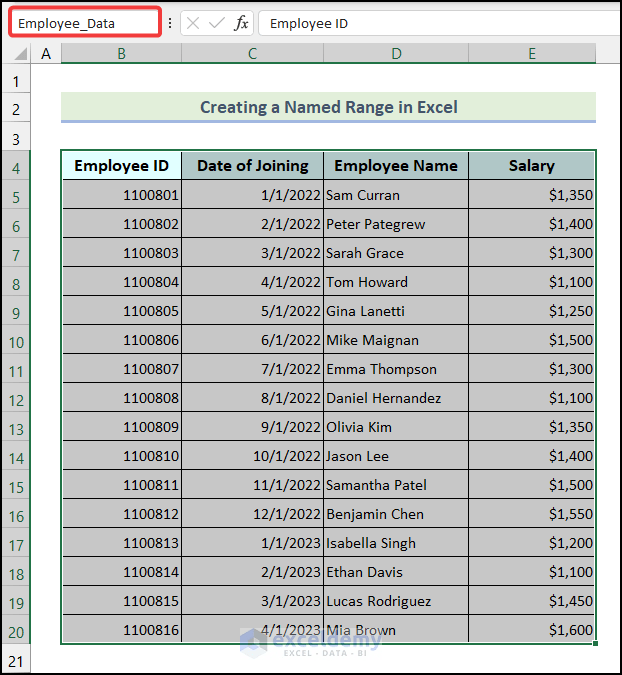 How to Use the Excel VBA VLookup Function with a Named Range 5 Examples