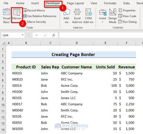 Excel VBA Border (All Things You Need to Know) ExcelDemy