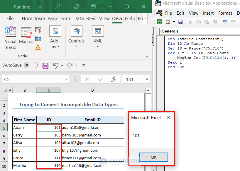 How to Fix Excel Runtime Error 13 Type Mismatch in VBA