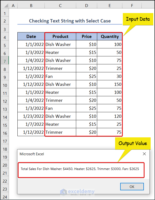 Excel VBA Select Case Like 7 Examples ExcelDemy