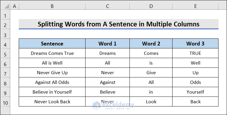 Excel VBA to Split String by Delimiter 9 Examples