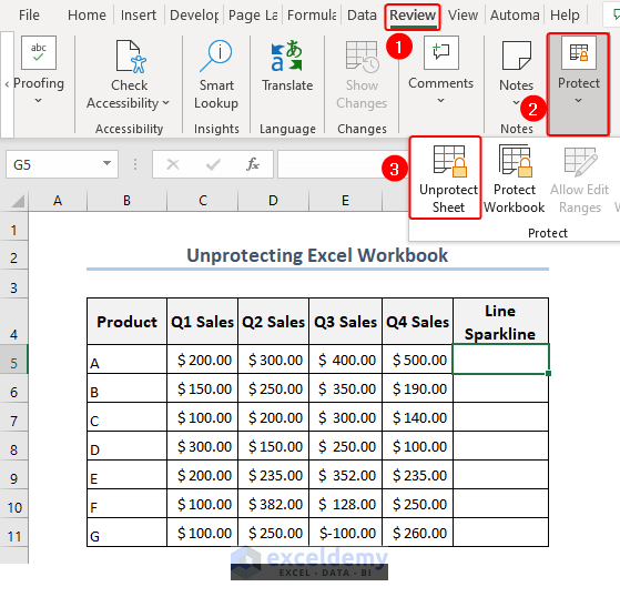 Sparklines Are Not Showing in Excel (6 Simple Solutions)