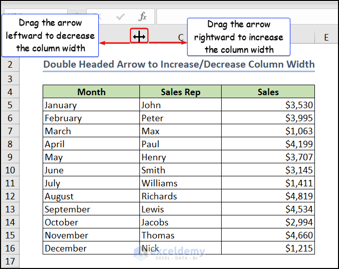 How to Insert the DoubleHeaded Arrow in Excel (4 Methods)