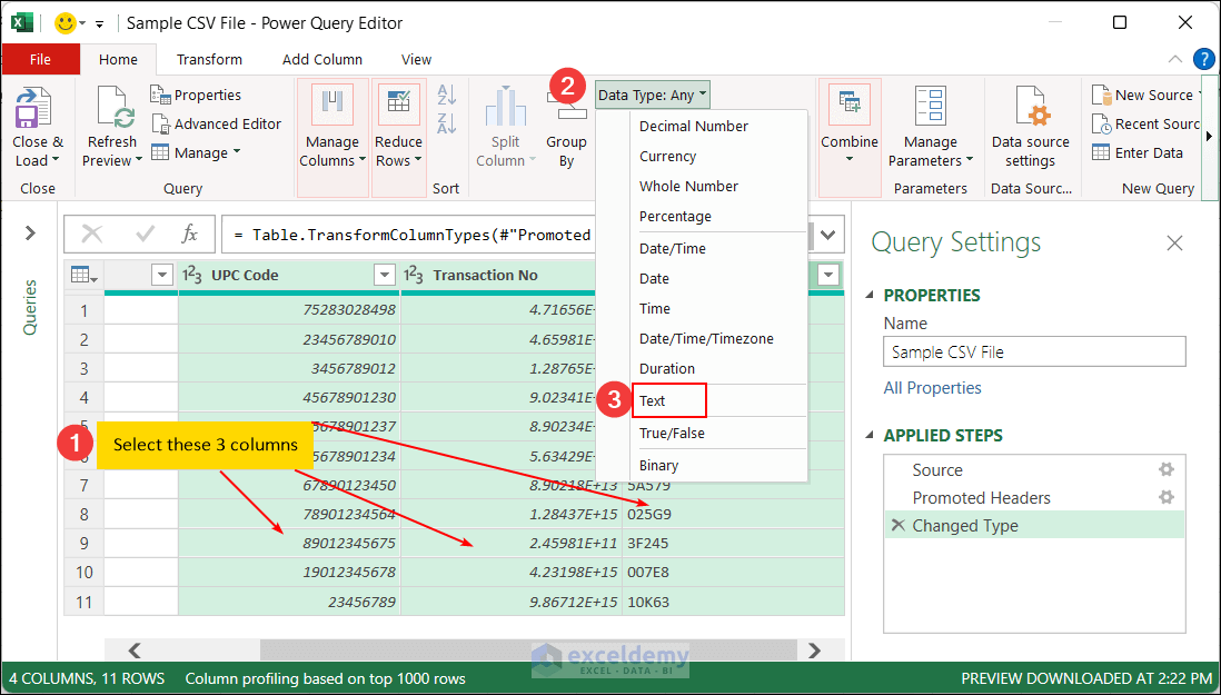 How to Prevent Excel from Converting to Scientific Notation in CSV Data