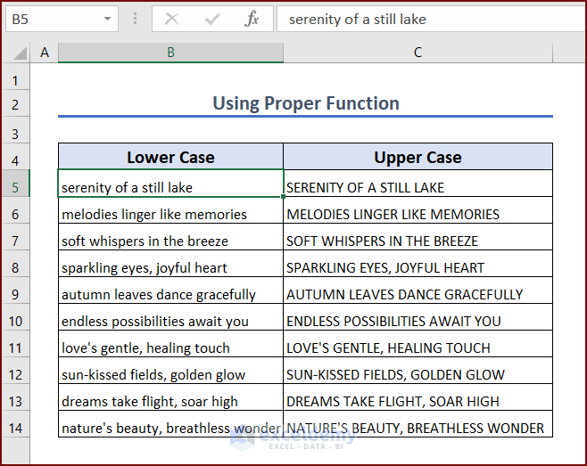 How to Use VBA in Excel to Capitalize All Letters (4 Examples)
