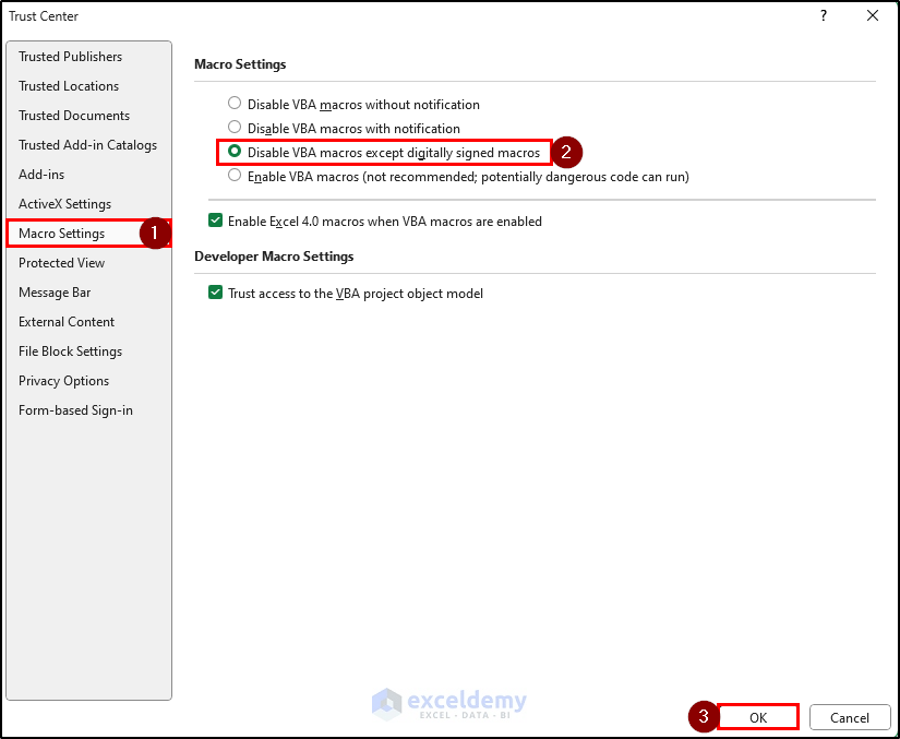 How to Disable Macros in Excel 3 Ways to Protect Your Excel File