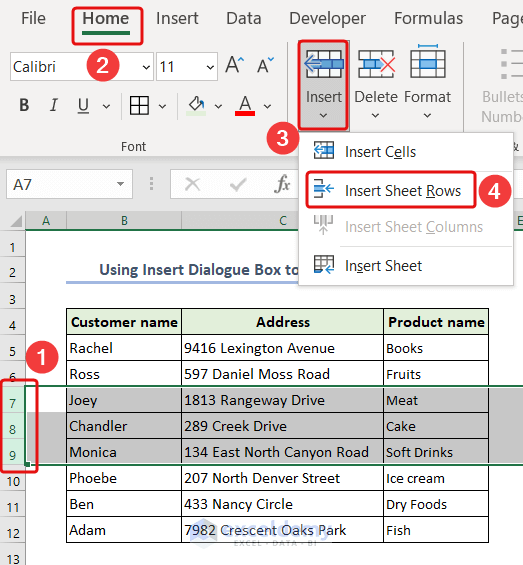 Insert Row in Excel After Every Row and for Table 8 Methods ExcelDemy