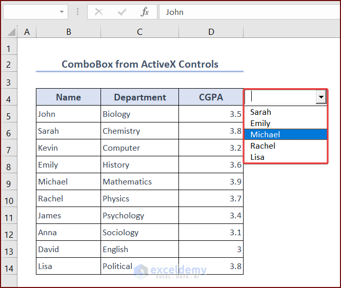 How to Filter ComboBox Data in Excel VBA ExcelDemy
