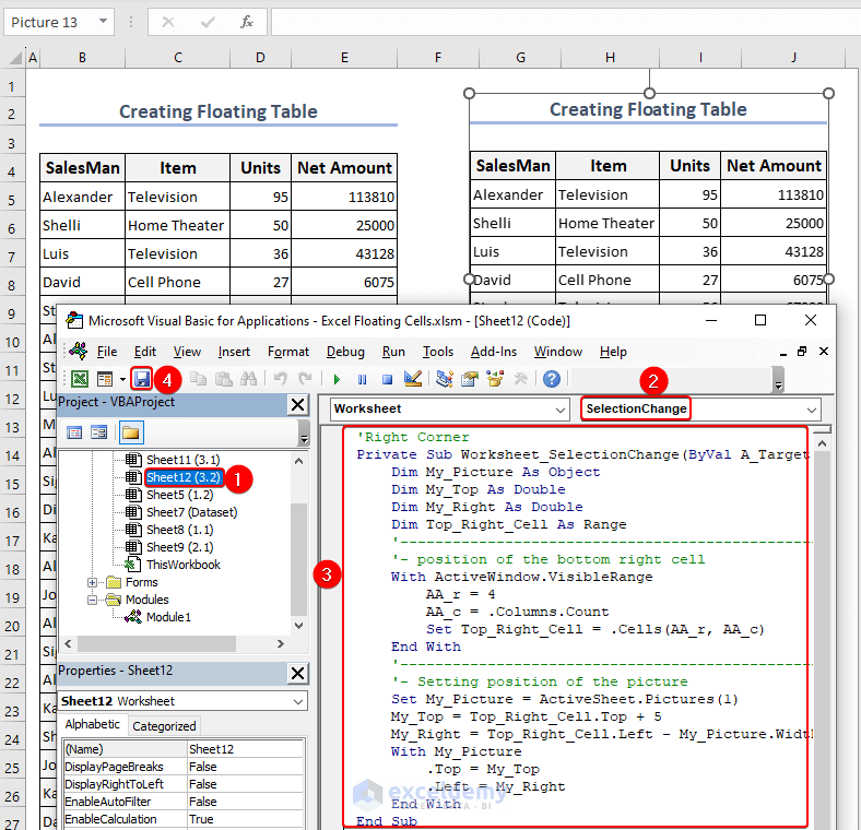 How to Create and Remove Floating Cells in Excel ExcelDemy