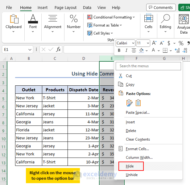 How to Hide Cells in Excel 3 Methods ExcelDemy