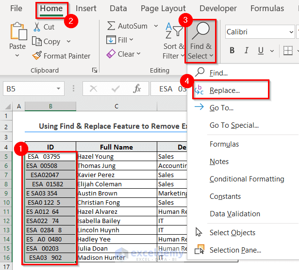 How to Add and Remove Spaces in Excel ExcelDemy