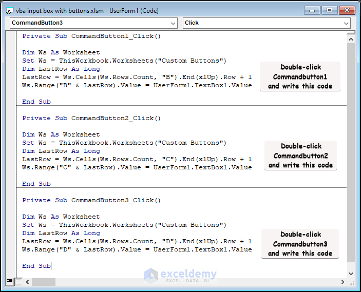 How to Use the VBA Input Box with Buttons in Excel 2 Examples