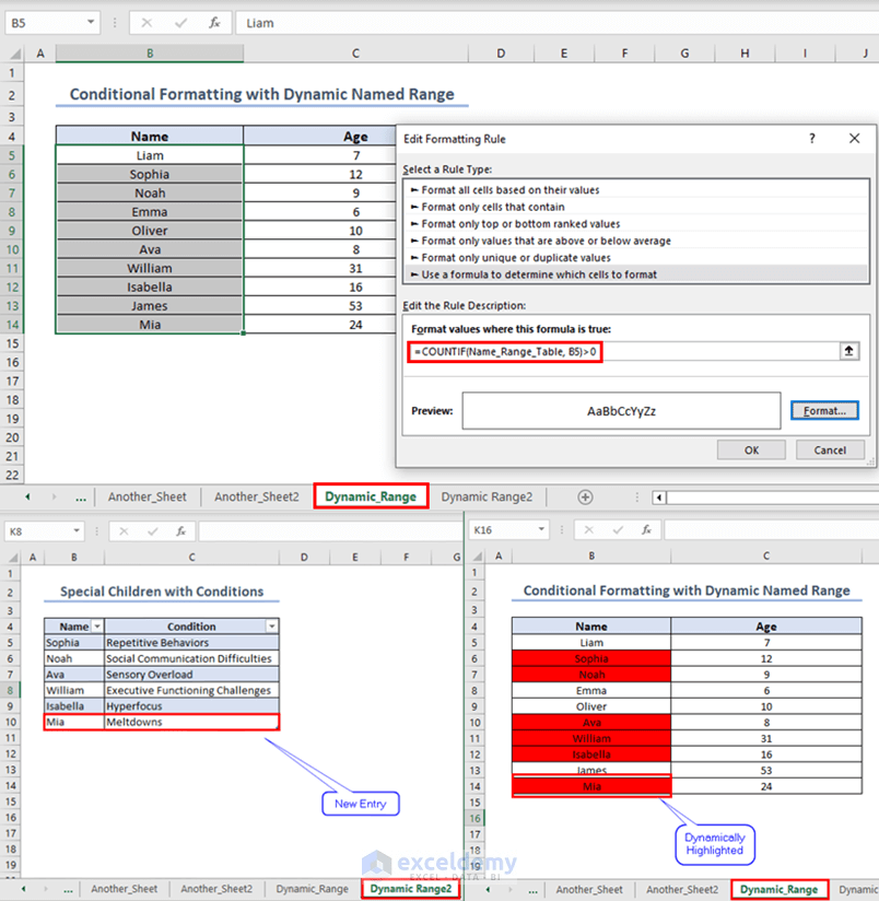 Excel Conditional Formatting with Named Range (3 Examples) ExcelDemy