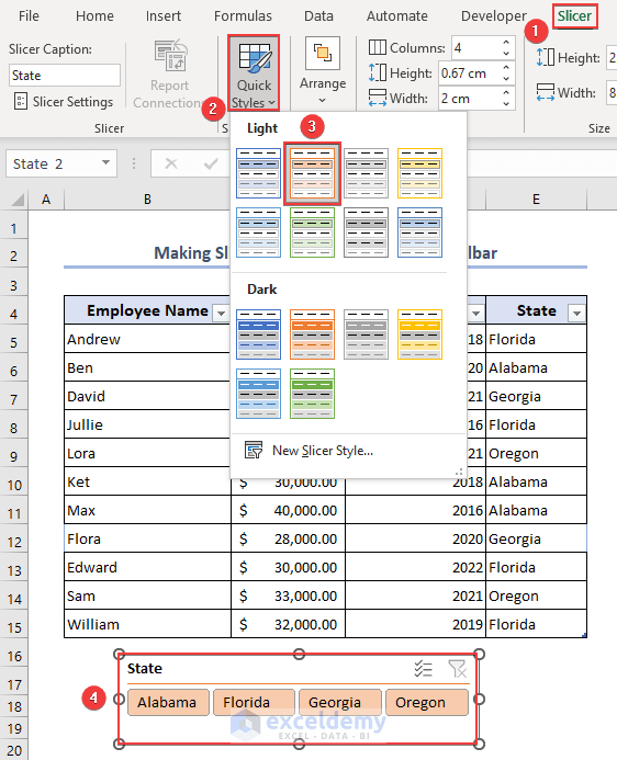 How to Make Slicer Horizontal in Excel ExcelDemy