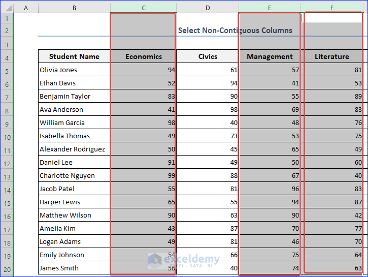 How to Select Column in Excel (6 Easy Ways) ExcelDemy