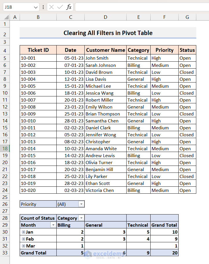 How to Use Excel VBA to Filter a Pivot Table Based on Cell Value (3