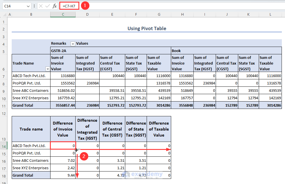 How to Do a GST Reconciliation in Excel (4 Methods) ExcelDemy