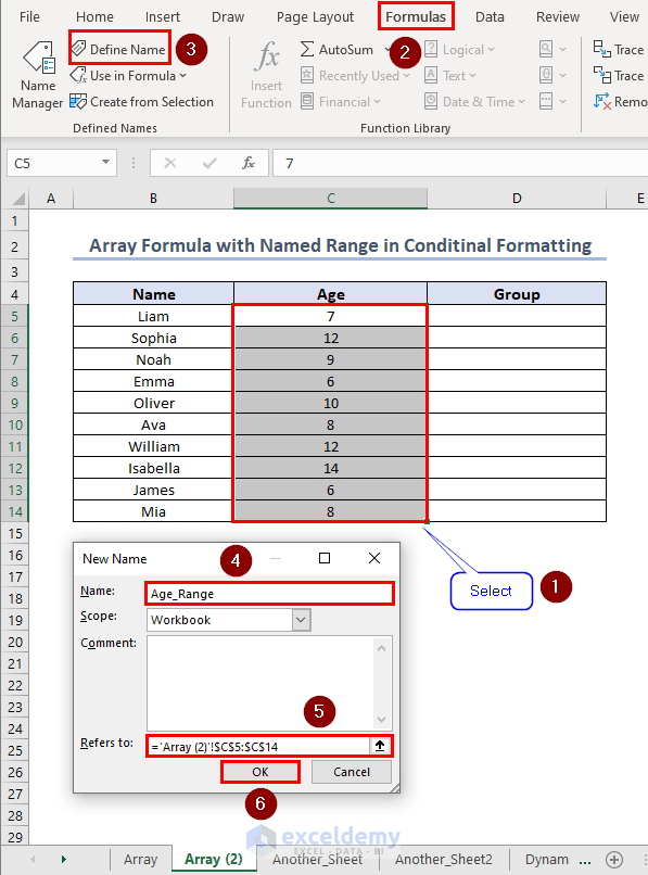 Excel Conditional Formatting with Named Range (3 Examples) ExcelDemy