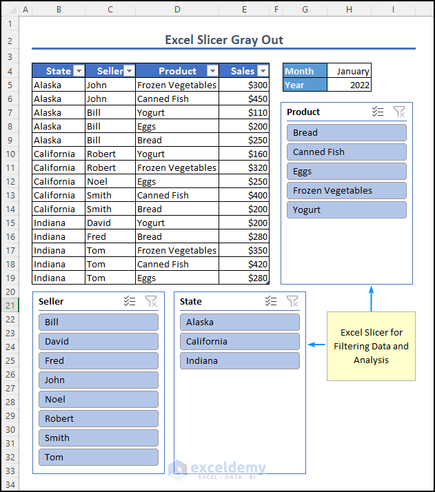 Excel Slicer Greyed Out ExcelDemy