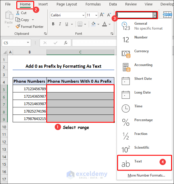 Suffix and Prefix in Excel A Complete Guide 5 Methods ExcelDemy