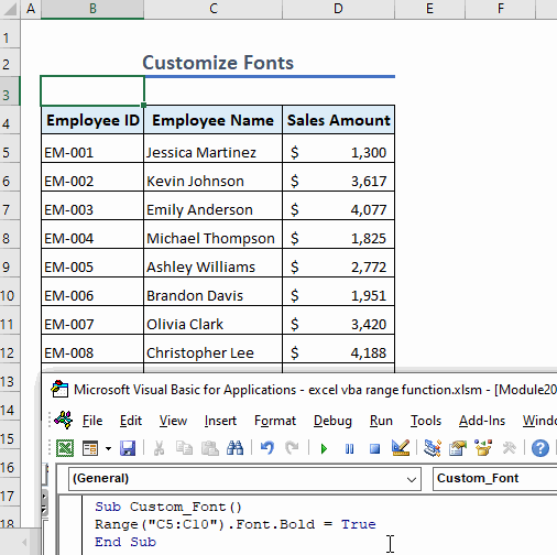 Excel VBA Range Function (with 13 Examples) ExcelDemy