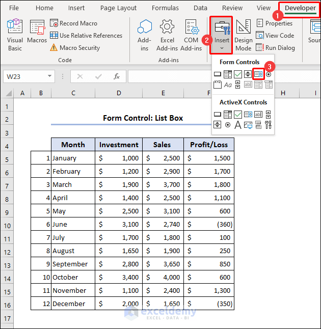 How to Insert and Use Excel Form Control ExcelDemy