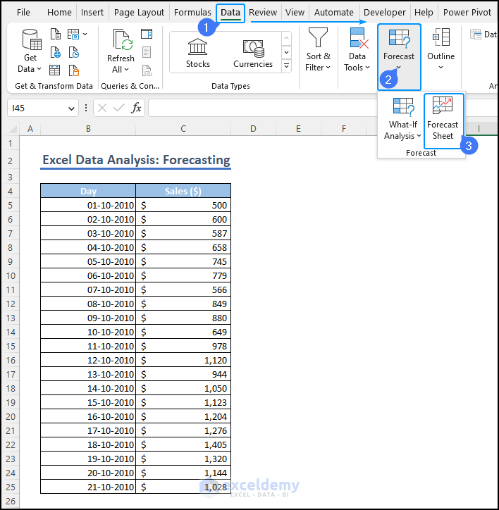 How to Perform Excel Data Analysis Forecasting (3 Easy Ways) ExcelDemy