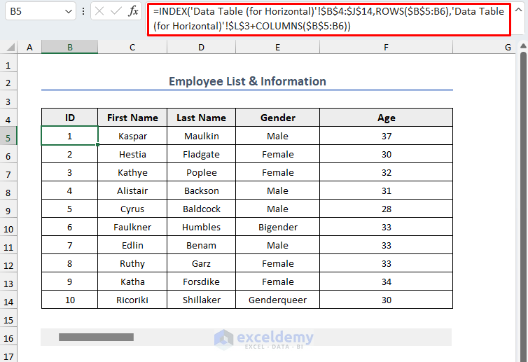 How to Create and Use Scroll Bar in Excel (3 Easy Ways) ExcelDemy