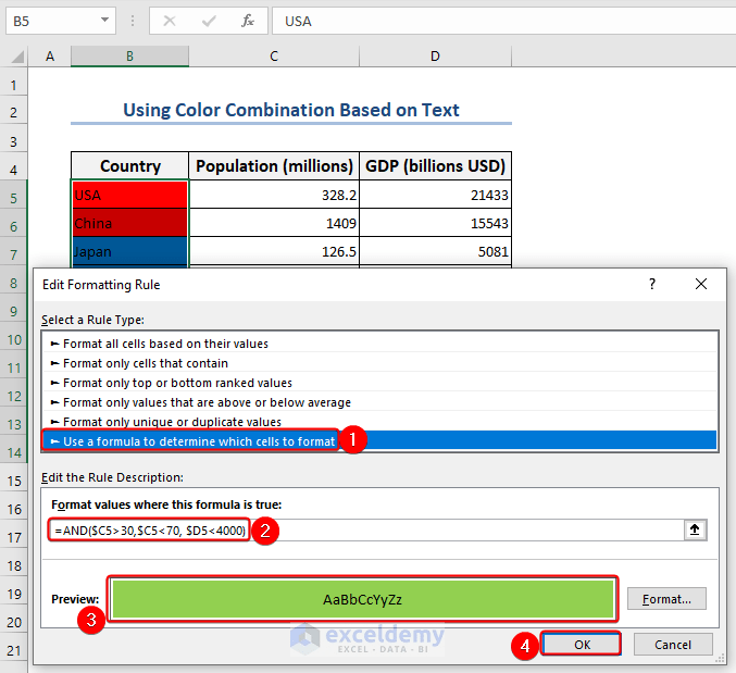 How to Make Good Excel Color Combinations (5 Methods) ExcelDemy
