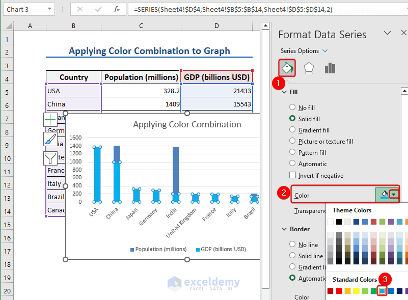 How to Make Good Excel Color Combinations (5 Methods) ExcelDemy