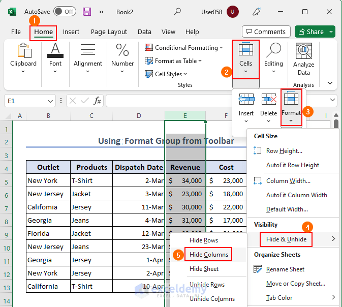 How to Hide Cells in Excel 3 Methods ExcelDemy