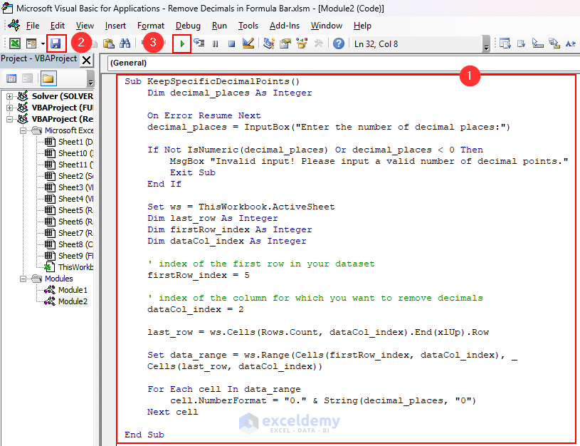 How to Remove Decimals in Excel Formula Bar (3 Methods) ExcelDemy